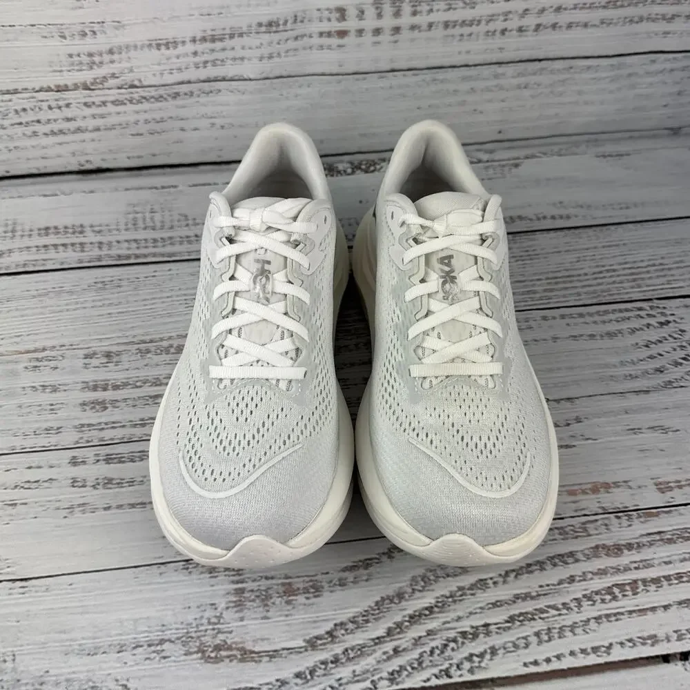 HOKA Rincon 4 Womens 8B Running Shoes White Silver